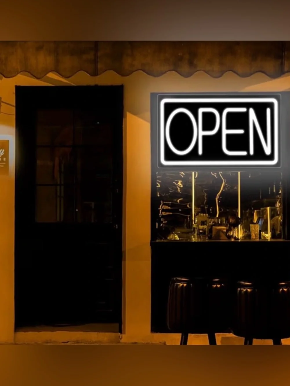 Ultra Bright LED Neon Open Signs 16 Inch Plug In Electric Light Up Open Sign - Picture 1 of 4